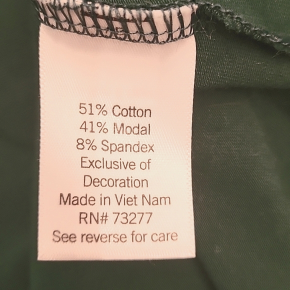 Lauren Conrad green long sleeve ruffled blouse, sz XXL - Picture 5 of 6